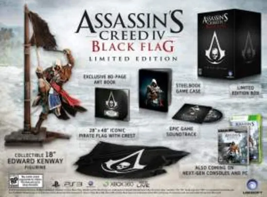 Assassin's creed IV: black flag limited edition PS3 - R$200