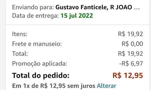 Imagem na descrição da promoção