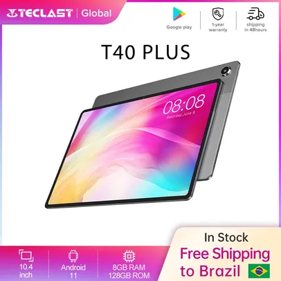 Tablet Teclast T40 Plus com Android 11 8GB RAM 128GB Armazenamento