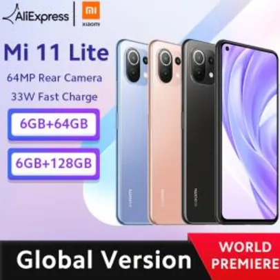 Xiaomi Mi 11 Lite 4G 6/64GB R$1544