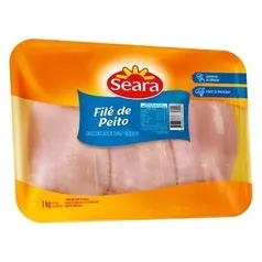 [Regional] Filé de Peito de Frango Congelado Seara 1Kg - 70% OFF na 2ª Unidade