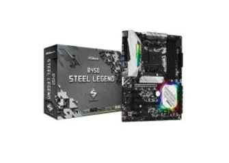 Placa Mãe ASRock B450 Steel Legend, Chipset B450, AMD AM4, ATX, DDR4 | R$889