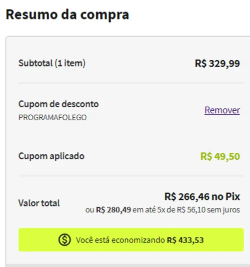 Imagem na descrição da promoção