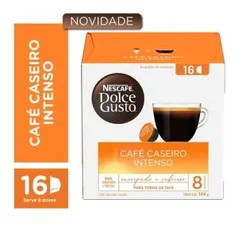 Capsulas Dolce Gusto Café Caseiro Intenso 16 capsulas R$20