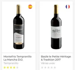 Vinhos selecionados por R$ 20