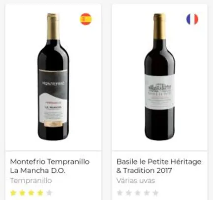 Vinhos selecionados por R$ 20