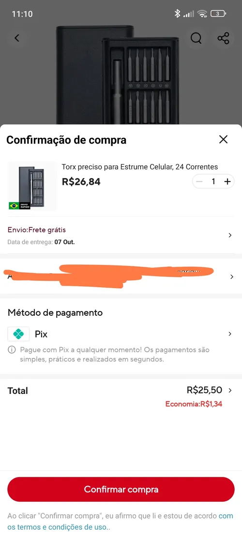 Imagem na descrição da promoção