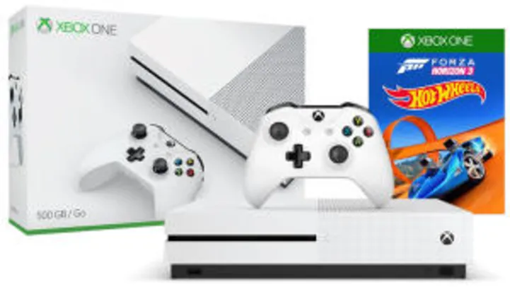 Xbox One S Forza Horizon 3 Hot Wheels Bundle - R$ 1279,00 em até 8x sem juros!