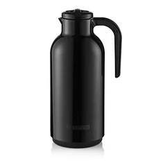 Garrafa Térmica Plástica, Linha Reunir, 1000ml, Preto, Sanremo R$40