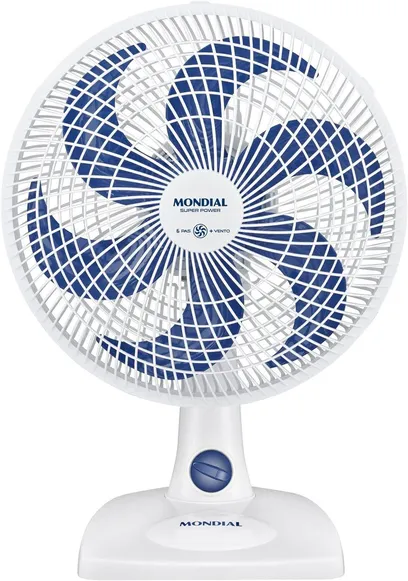 Product photo Ventilador De Mesa Mondial 6 Pás Super Power Branco VSP-30-W - 30cm 127V