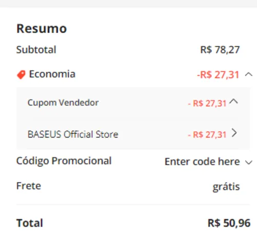 Imagem na descrição da promoção