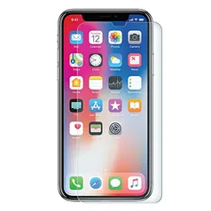 Geonav Pelicula de vidro premium para iPhone X/XS, transparente, proteção de superfície oleofóbica e hidrofóbica, alta transparência