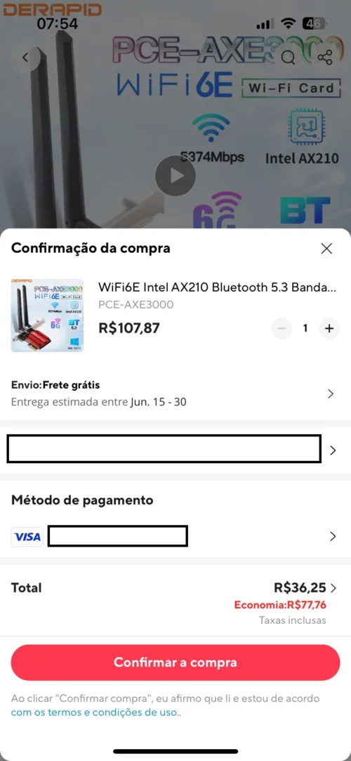 Imagem na descrição da promoção