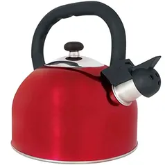 Chaleira Aço Inox Mattina, Mor, 2.5L, Vermelha