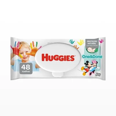 Lenço Umedecido Huggies One & Done - 48 unidades