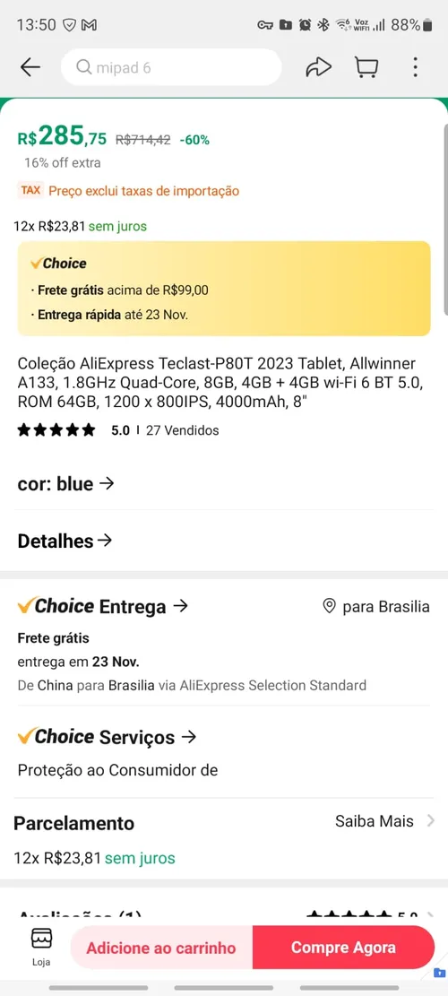 Imagen na descrição da promoção