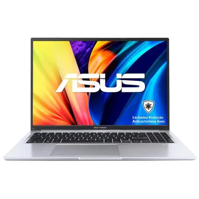 Foto do produto Notebook ASUS Vivobook X1502ZA-EJ1752W Intel Core i3 1220P 3,3GHz 8Gb Ram 512Gb SSD Windows 11 Home 15,6 Led Fhd UHD Graphics Prata Metálico