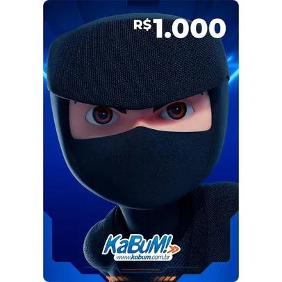 Gift Card KaBuM: 1.000 Reais - Código Digital