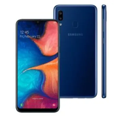 Smartphone Samsung A205 Galaxy A20 Azul 32 GB R$804