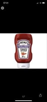 (Cliente ouro) Ketchup Heinz Bacon & Cebola Caramelizada 397g - R$9