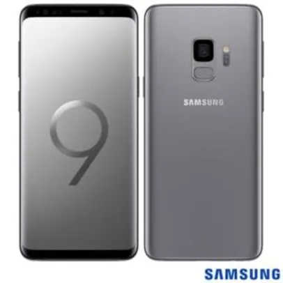 Samsung Galaxy S9 Cinza, com Tela de 5,8”, 4G, 128 GB e Câmera de 12 MP - G960 - R$2299