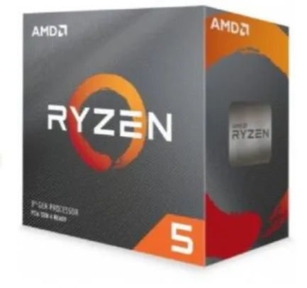 Processador AMD Ryzen 5 3600 3.6GHz (4.2GHz Turbo), 6-Cores 12-Threads, Cooler Wraith Stealth, AM4, 100-100000031BOX, S/ Video