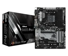 Placa Mãe ASRock B450 PRO4 AM4 / DDR4 / USB 3.1 / Tipo-c / M.2 Duplo