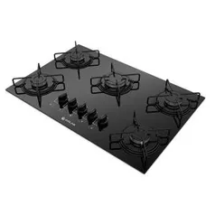 Fogão Cooktop Atlas 5 Bocas Agile a Gás Preto | R$338