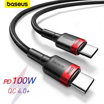 1ªCompra _ Baseus cabo USB tipo C cabo de carregador rápido 100W