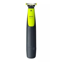 Aparador de Pelos Philips One Blade 30 Minutos de Autonomia 2 Pentes Para Barba Preto/Verde - QP2510/15 | R$ 119