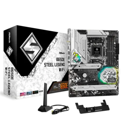 Placa Mãe ASRock B650E Steel Legend WIFI, Chipset B650, ATX, AMD AM5, DDR5