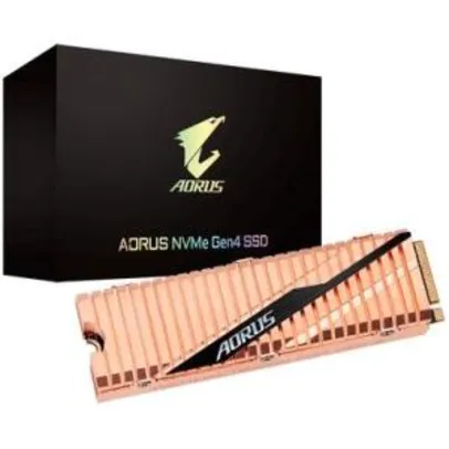 SSD Aorus Gen4 500GB, M.2 NVMe, Leituras: 5000MB/s e Gravações: 2500MB/s - GP-ASM2NE6500GTTD
