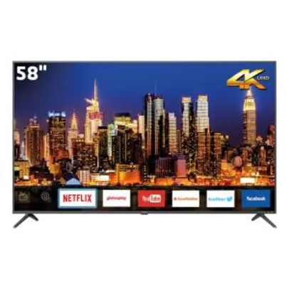 Smart TV LED 58" Philco PTV58F80SNS 4K - R$2.099