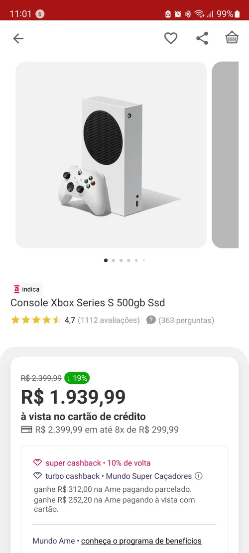 Imagem na descrição da promoção