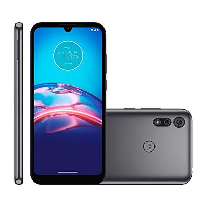 Celular Motorola Moto E6s Cinza Titanium 32gb Tela 6.1" 2gb Ram Câmera Dupla 13mp + 2mp