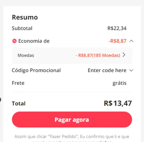 Imagem na descrição da promoção