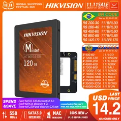 (11.11) Hikvision ssd disco de estado sólido 120gb 240gb 480gb 960gb