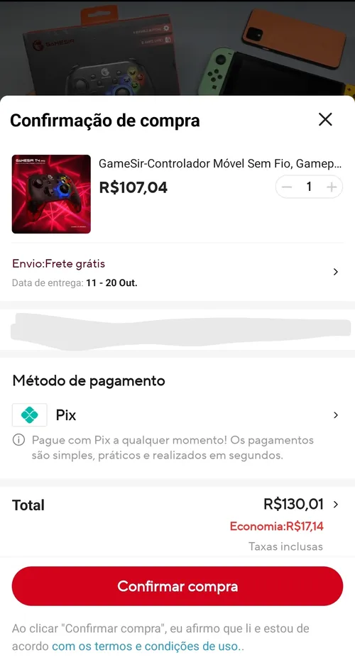 Imagem na descrição da promoção