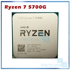 Processador Amd ryzen 7, 5700g, 5700 ghz, oito núcleos, 65w