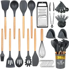 [AME R$ 173] Conjunto de utensílios de cozinha Docgrit- 38 PCs 