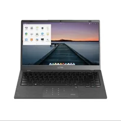 Notebook Ultra Linux Tela 14 Pol HD Intel Core i3 4GB RAM 240GB SSD Cinza Escovado - UB481