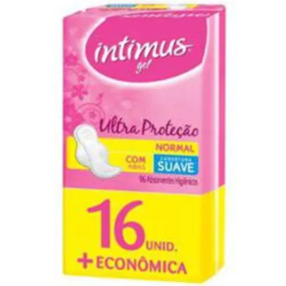 [Retirada em LJ] Absorvente Intimus Gel c/Abas Suave (16 Und) R$ 2