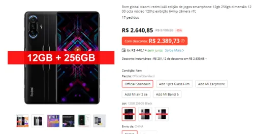 Imagem na descrição da promoção