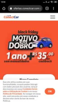 Connectcar Black Friday - 1 ano free + cashback
