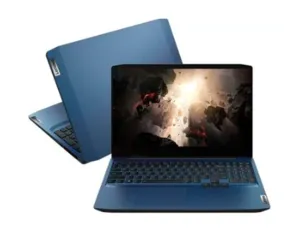 Notebook Gamer Lenovo Gaming 3i Intel Core i5-10300H, GTX 1650 4GB, 8GB RAM, 256GB SSD, Linux, 15.6´ Widescreen, Chameleon Blue - 82CGS00100