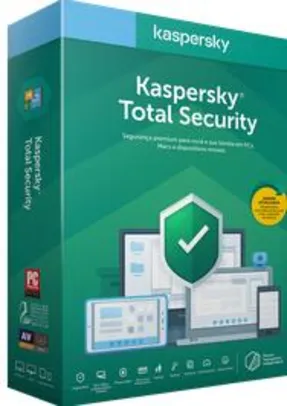 Kaspersky Total Security - 5 dispositivos - 1 ano | R$79