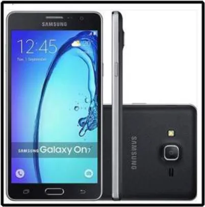 [Submarino] Smartphone Samsung Galaxy On7 Dual Chip Desbloqueado Android 5.1 Tela 5.5" 8GB 4G 13MP - Preto por R$ 672
