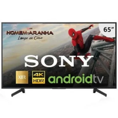 [CC Sub+APP] Smart TV Sony 65" LED 4K HDR Android TV XBR-65X805G | R$4.202