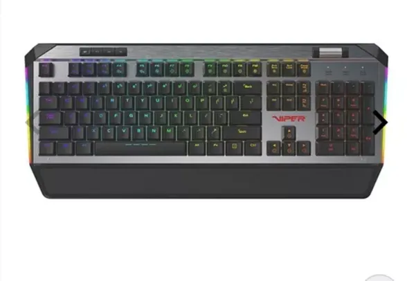 TECLADO MECANICO PATRIOT VIPER V765, RGB, ABNT2, SWITCH KAILH BOX WHITE, PV765MBWUXMGMBR