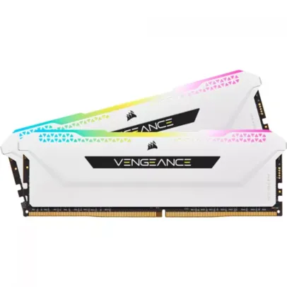 Memória DDR4 Corsair Vengeance RGB Pro SL, 16GB (2x8GB) 3600MHz, White, CMH16GX4M2D3600C18W